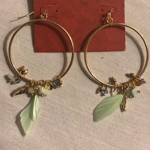 Hoop Feather Earrings -Arizona Jean Co.